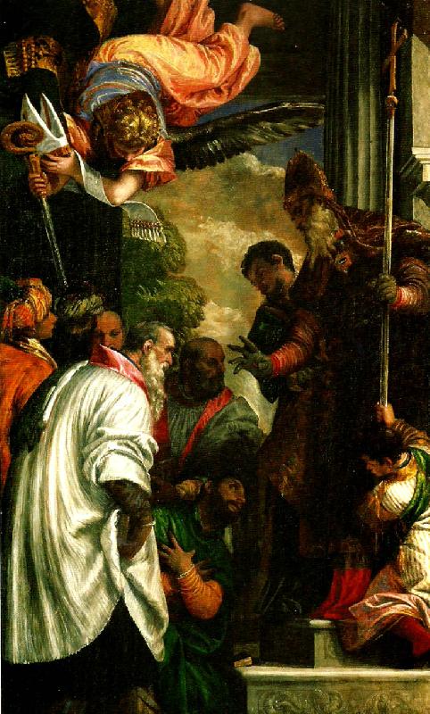 Paolo  Veronese consecration of st. nicholas oil painting image